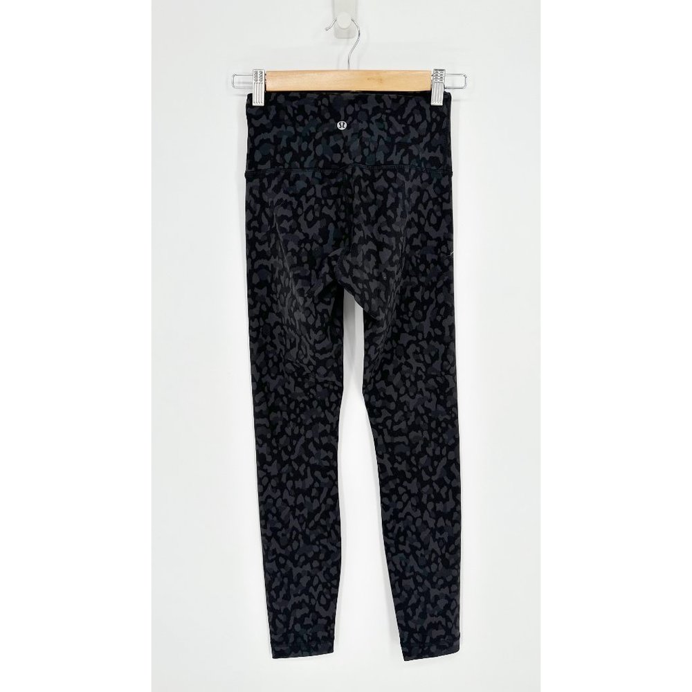 Lululemon Wunder Under High Rise Tight Full-On Luxtreme Yoga Camo Black Grey 4 - Picture 4 of 6
